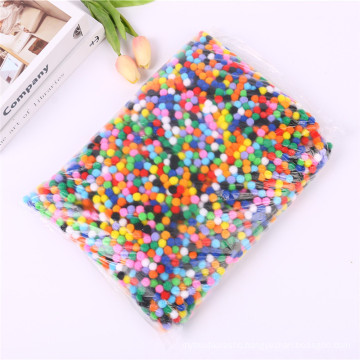 Factory direct sale 1cm-3cm colorful pompoms/ DIY Craft PomPoms for kids